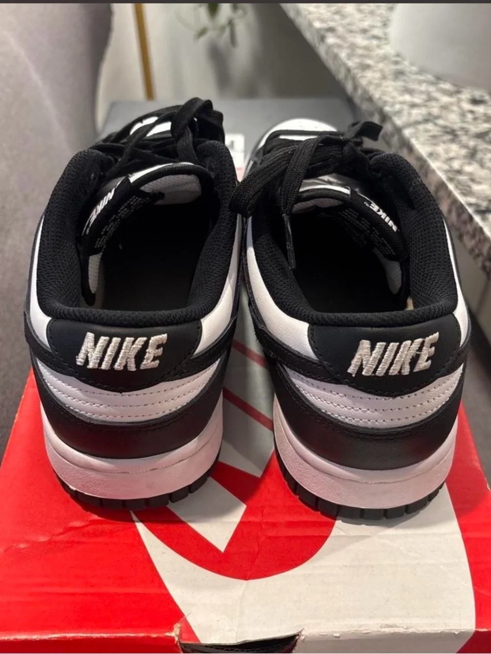 Nike Black and White Low-Top Sneakers